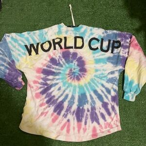 Vintage Original Spirit Tie Dye  World Cup Long Sleeve Jersey